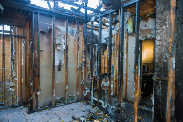 Professional Emergency Fire Cleanup technician working in Lumberton, TX